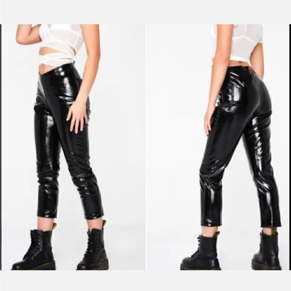 I.AM.GIA Faux Leather Vinyl Pants Black Size S